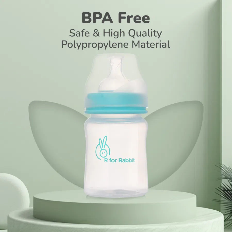 R for Rabbit - Polypropylin First feed 150 ml - FeedingBottle - Light Blue
