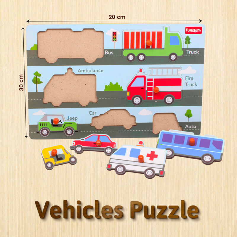 Vehicle Wooden Puzzle