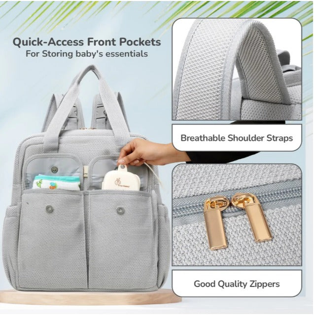 R For Rabbit - Caramello Breezy - Diaper Bags - Grey