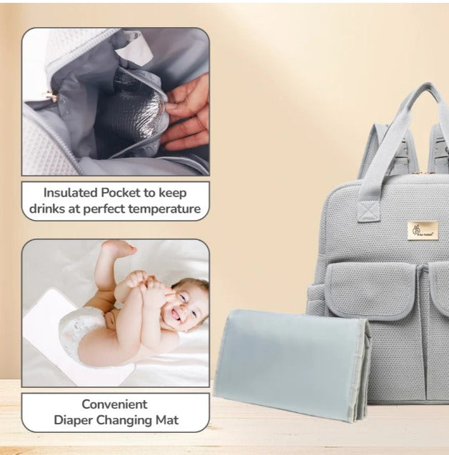 R For Rabbit - Caramello Breezy - Diaper Bags - Grey