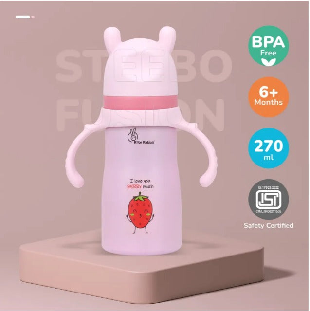 R For Rabbit - Steebo Fusion Spout Cup - Pink