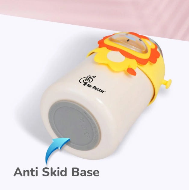 R For Rabbit - Steebo Zoobie Sippy Water Bottle - Yellow Lion