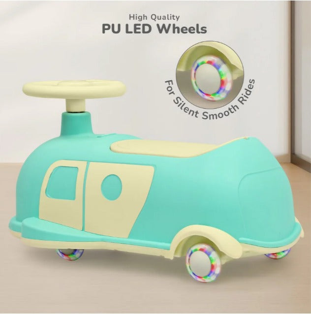 R for Rabbit -Iya Iya Caravan - Swing car - Green Beige