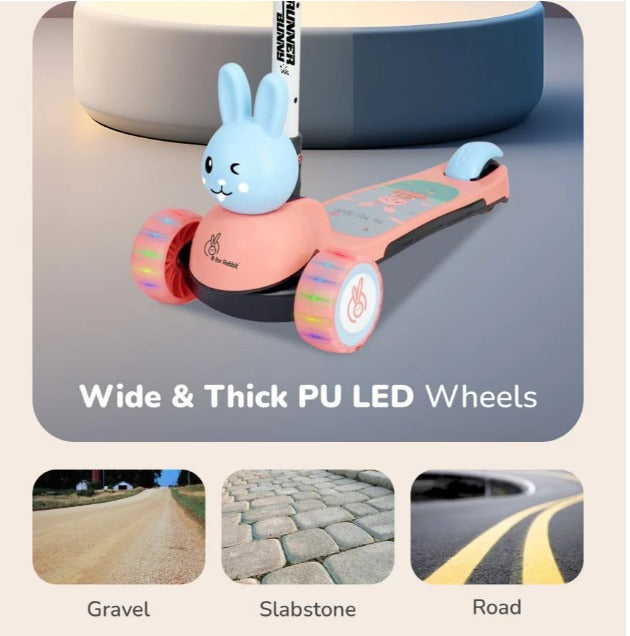 R For Rabbit -Road Runner Bunny Scooter - Pink Blue