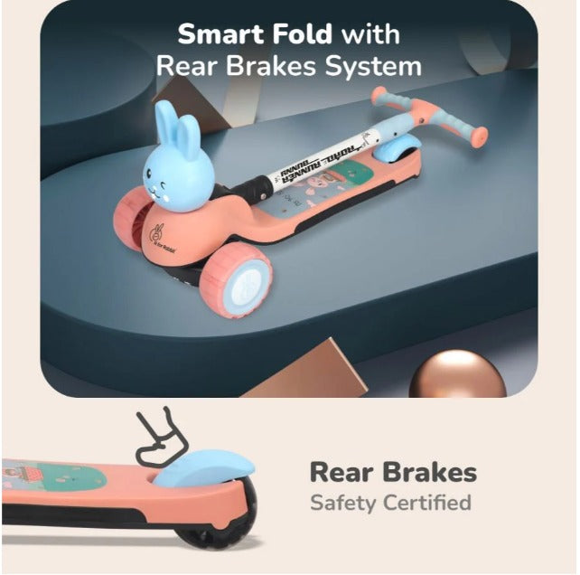 R For Rabbit -Road Runner Bunny Scooter - Pink Blue