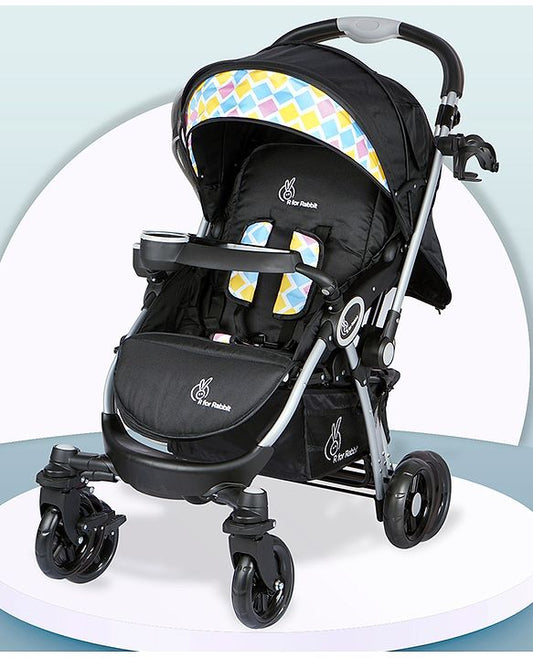R for Rabbit - Chocolate Ride -Stroller - Black Multi