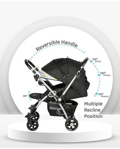 R for Rabbit - Chocolate Ride -Stroller - Black Multi