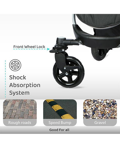 R for Rabbit - Chocolate Ride -Stroller - Black Multi