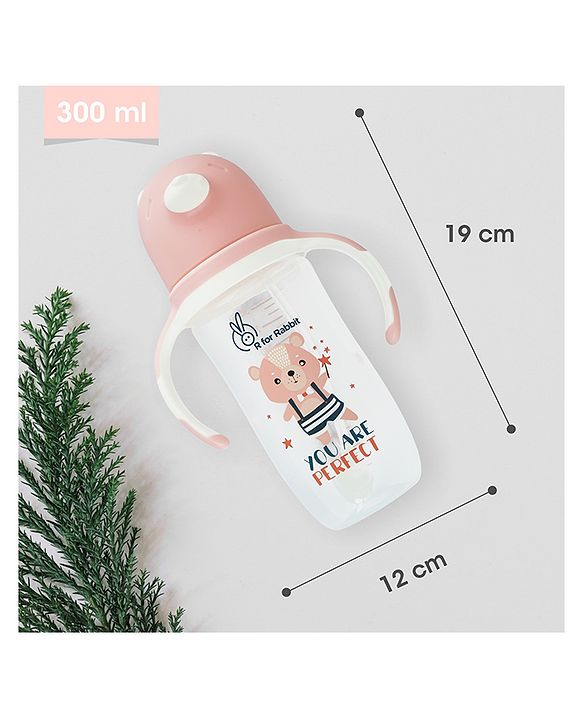 R for Rabbit - Baloo Baby Straw Sipper - Sippy Cups -Pink