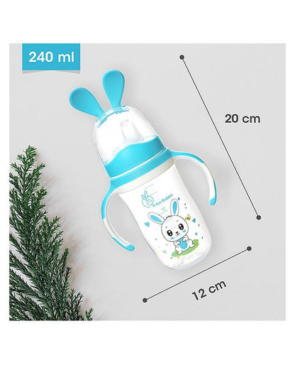 R for Rabbit - Bunny Baby Spout Sippy Cup - Sippy Cups -Blue