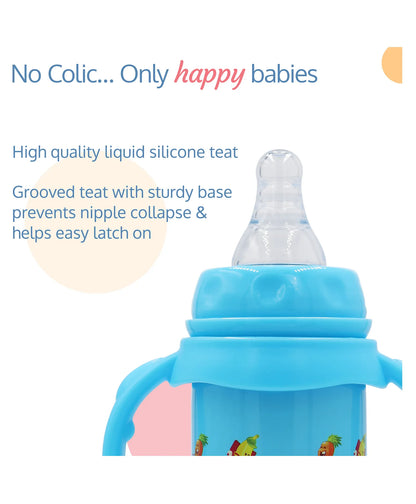 LuvLap 4 in 1 Slim Steel Sipper with Cover - Blue