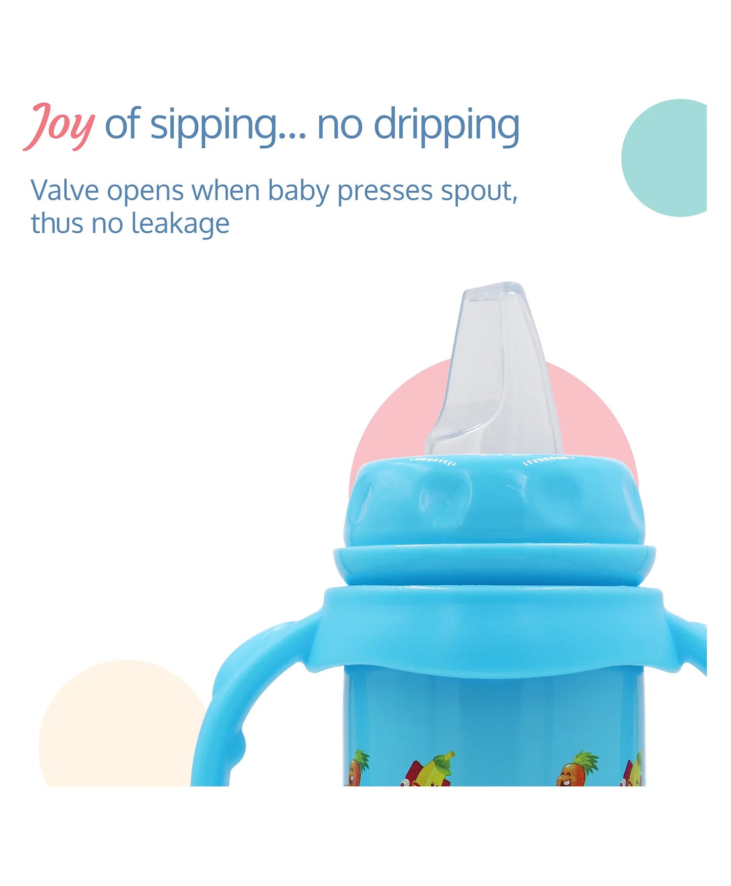 LuvLap 4 in 1 Slim Steel Sipper with Cover - Blue