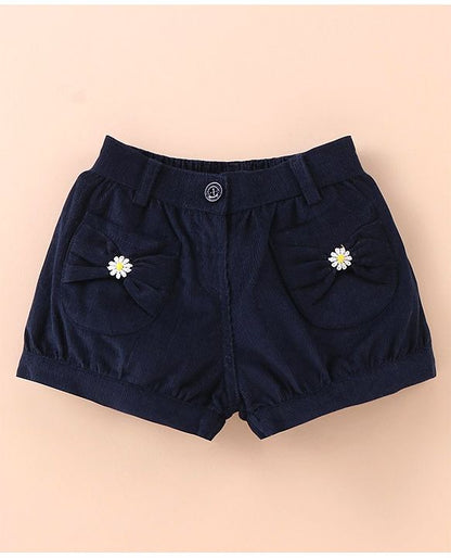ToffyHouse  Top & Shorts Set With Cool Girl Print - White & Navy