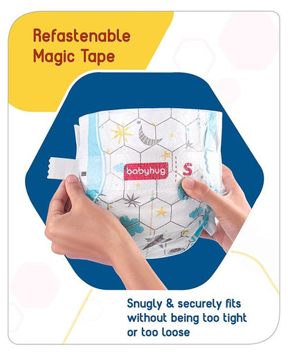 Babyhug Advanced Tape Style Diapers Small Size - 36 Pieces