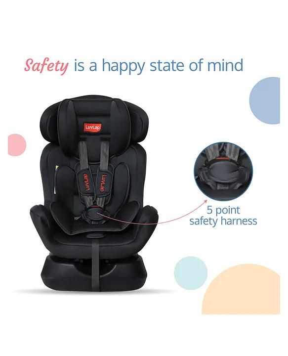LuvLap Galaxy Car Seat - (0-7 Years) Black