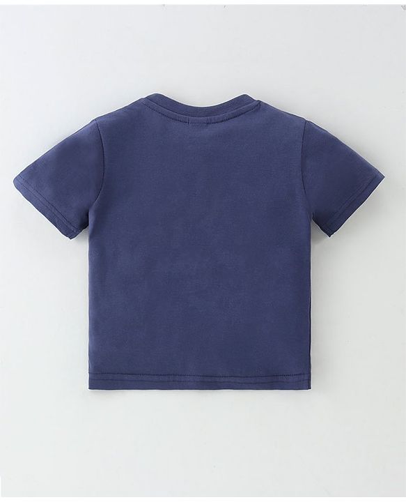 ToffyHouse Half Sleeves T-Shirt & Shorts Set - Navy Blue