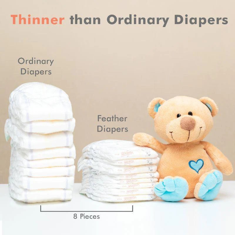 R for Rabbit Feather Diaper S pack of 26 Diapers White