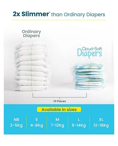 Mother Sparsh Cloud Soft Single Use Diaper- (L) Pack Of 46