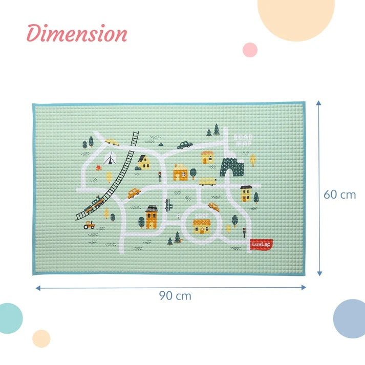 Luvlap Air Filled Rubber Mat - Cityscape