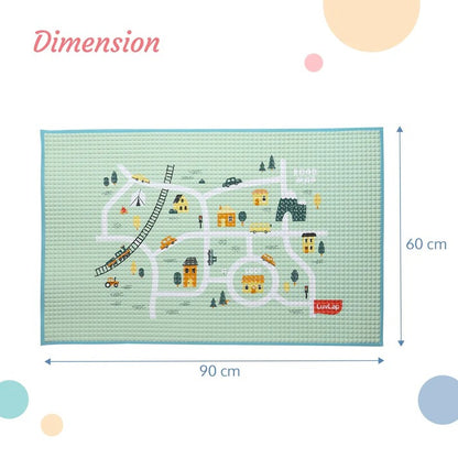 Luvlap Air Filled Rubber Mat - Cityscape