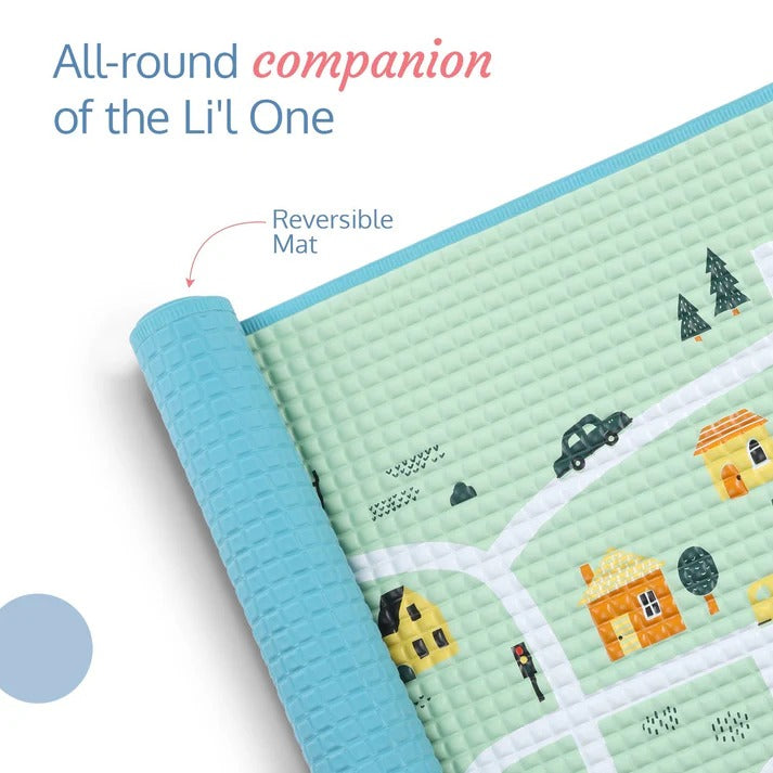 Luvlap Air Filled Rubber Mat - Cityscape