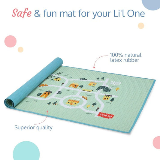 Luvlap Air Filled Rubber Mat - Cityscape
