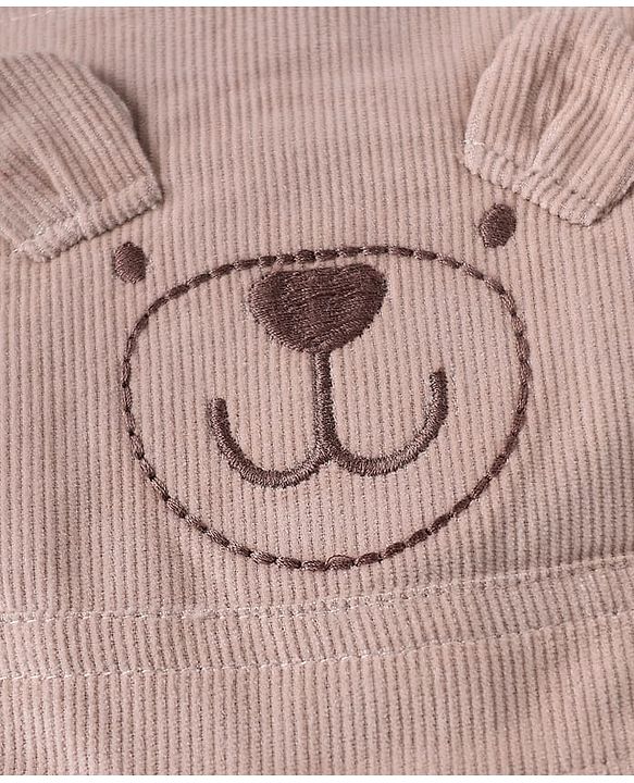 ToffyHouse  Half Sleeves T-Shirt & Dungaree - Tan