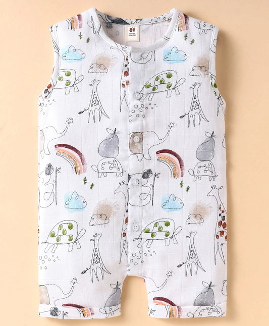 ToffyHouse Sleeveless Romper - White