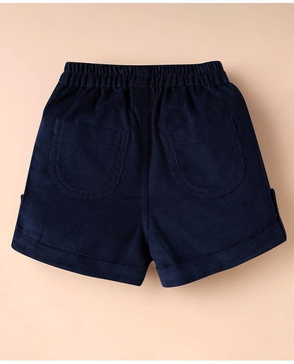 ToffyHouse  Half Sleeves T-Shirt & Shorts Set Vehicle Print - Navy Blue Light Green & Light Blue