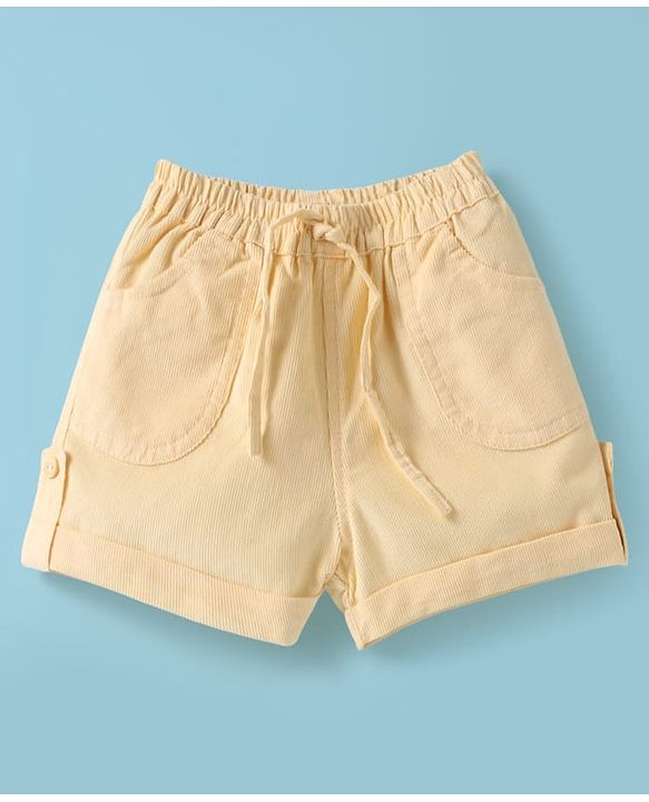 ToffyHouse Half Sleeves T-Shirt & Shorts Set with Vehicle Print - Beige & White