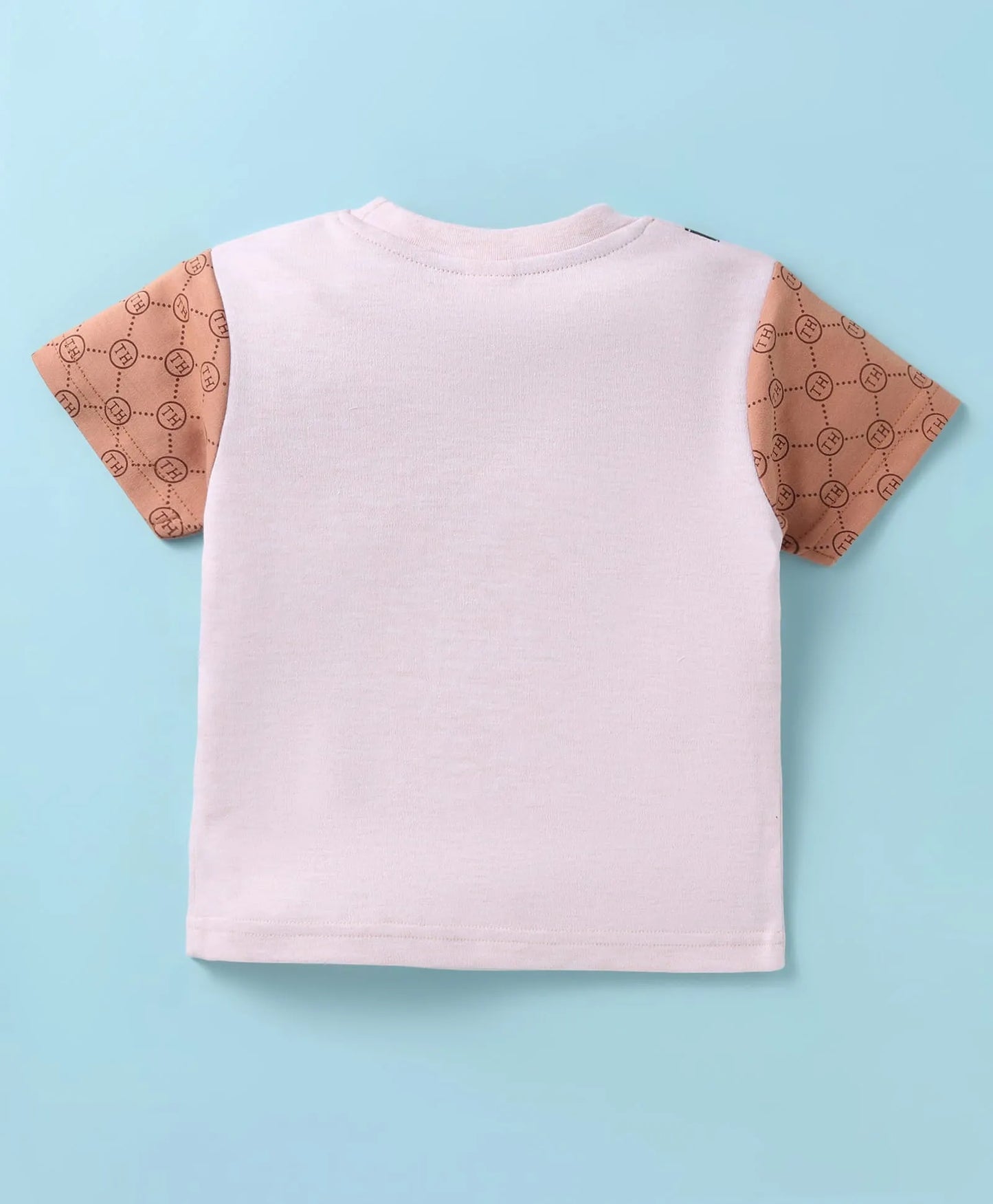 ToffyHouse  Half Sleeves  T-Shirt & Shorts Set - White