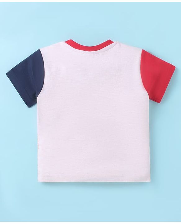 ToffyHouse  Half Sleeves T-Shirt & Shorts Set With London Print - Red