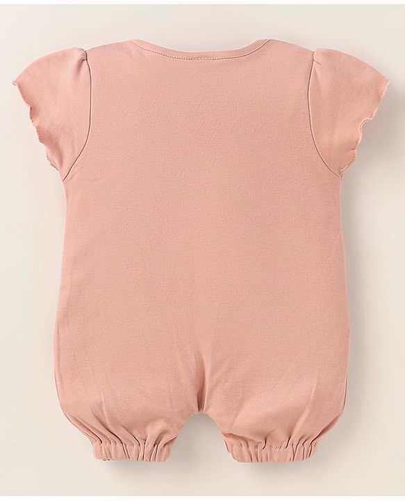 ToffyHouse Half Sleeves Rompers- Rose Gold
