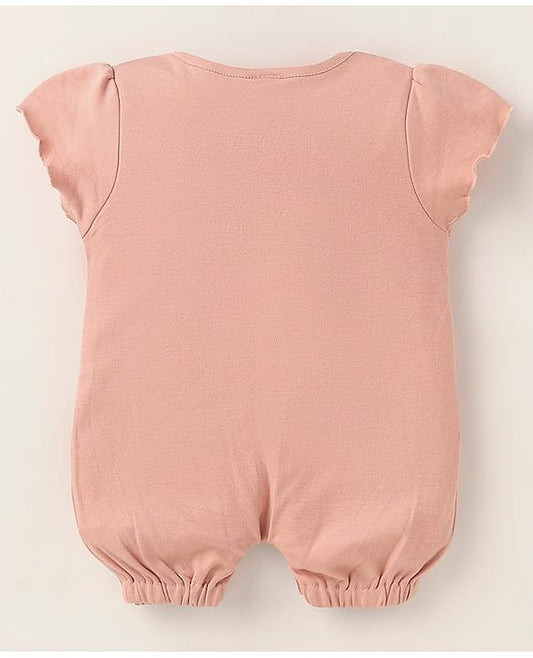 ToffyHouse Half Sleeves Rompers- Rose Gold
