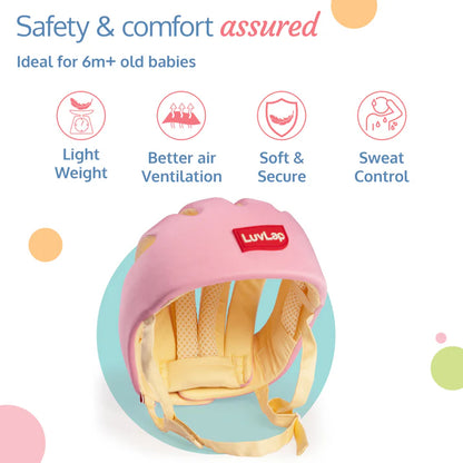 LUVLAP BABY SAFETY HELMET NAVY BLUE