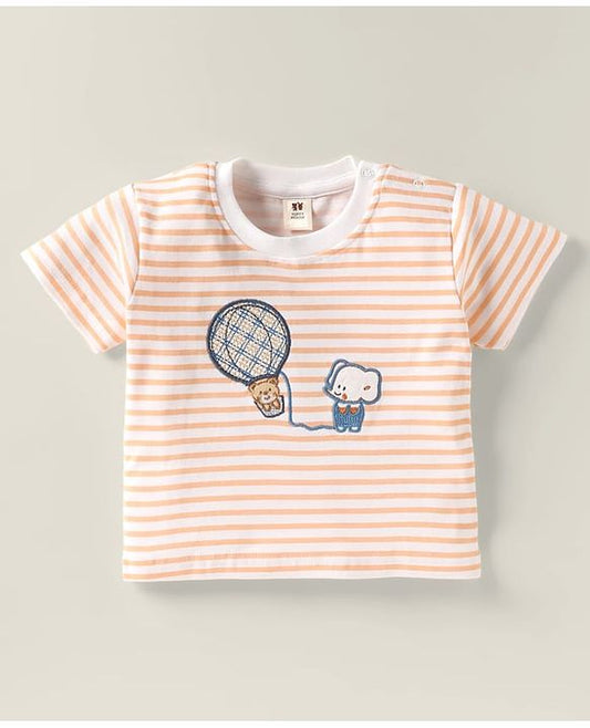 ToffyHouse  Half Sleeves  Set - Offwhite & Light Blue