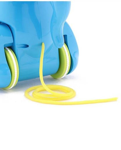Giggles Alphy The Elephant Pull Along Toy - Blue
