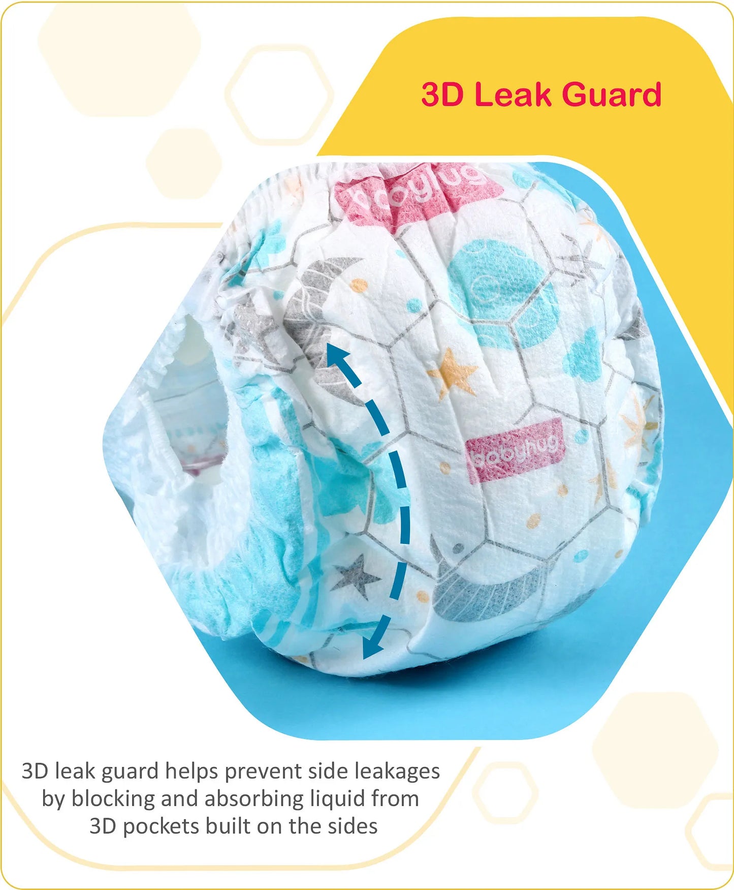 Babyhug Advanced Pant Style Diapers New Born (NB) Size - 64 Pieces
