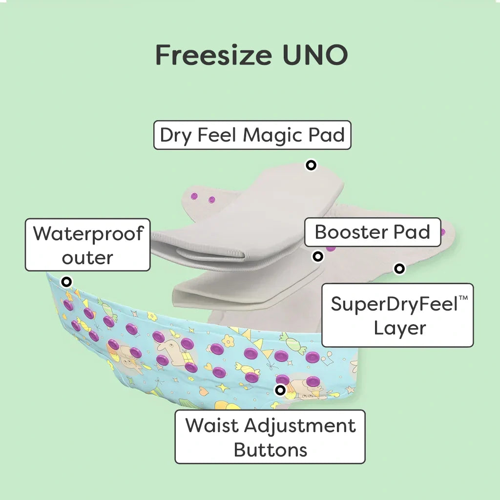 Super Bottoms Freesize UNO Cloth Diaper