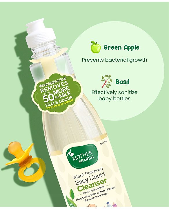 Mother Sparsh Plant Powered Natural Liquid Cleanser (Bottle) -500ML