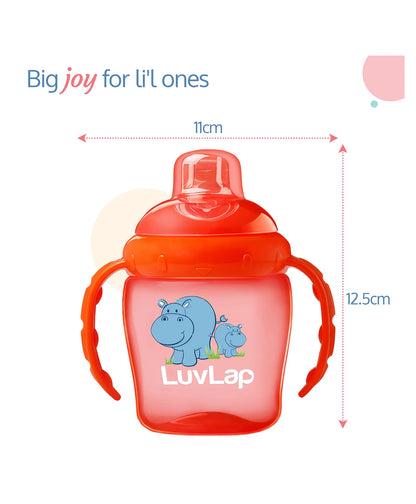 LuvLap HIPPO SPOUT CUP - 225 ml Orange