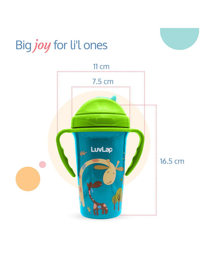 LuvLap Tiny Giffy Sipper - 300 ml (Green)