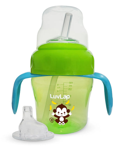 LuvLap Banana Time 2 in 1 Sipper 150 ml Green
