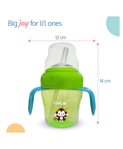 LuvLap Banana Time 2 in 1 Sipper 150 ml Green