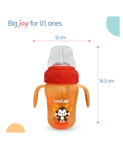 LuvLap Banana Time 2 in 1 sipper 210 ml Orange