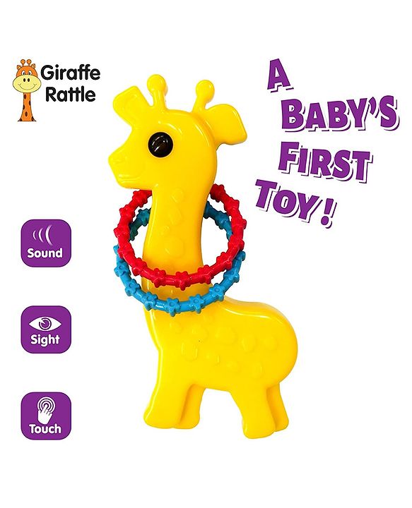 Funskool Giggles Giraffe Rattle (Color & Print May Vary)
