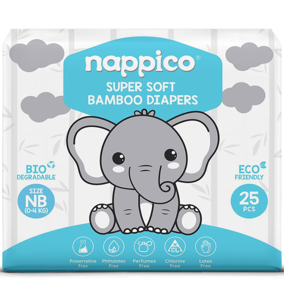 Nappico Tape Diaper NB Size - 25 PCS