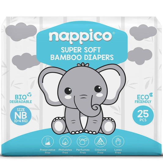 Nappico Tape Diaper NB Size - 25 PCS