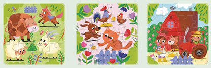 Magnetic Level Up Puzzle Book - Farm