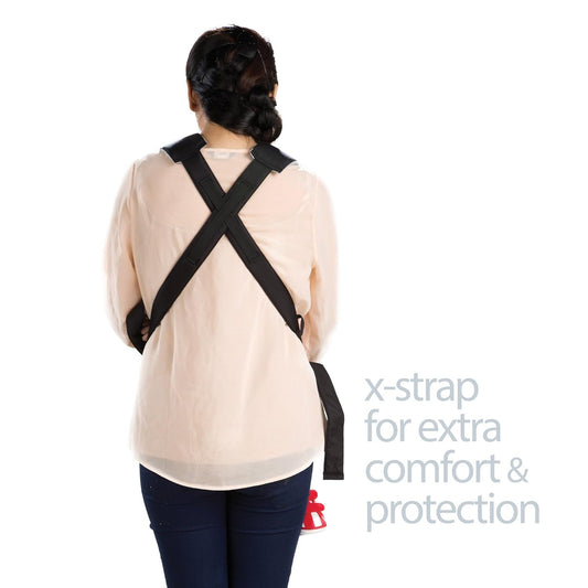 LuvLap Blossom Baby Carrier - Black & Red
